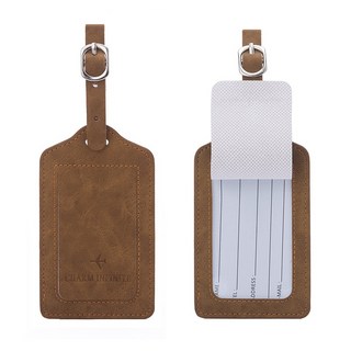 走走去旅行 皮革行李識別牌 行李吊牌 行李牌 行李箱掛牌 登機牌【JA414】