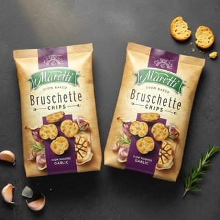 Maretti 普切達脆餅 大蒜風味, 140g, 2個