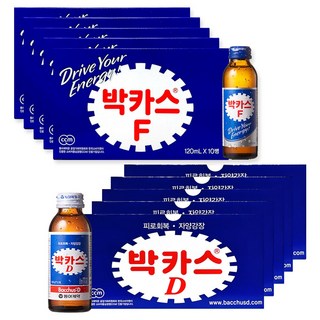 [오렌지팜] 박카스F 에프 액 120ml 50병 + 박카스D 100ml 50병, 1세트