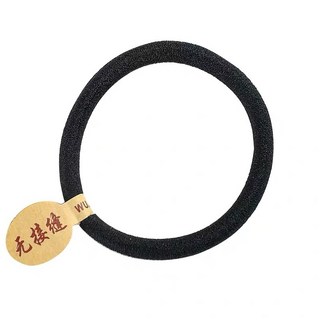 紅帽嚴選 加粗無縫髮圈 彈力不傷髮 黑色髮束 韓版髮飾