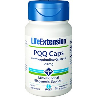 LIFE EXTENSION PQQ素食膠囊 20mg, 30顆, 1罐