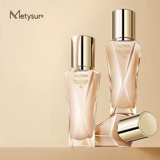 美媞秀Metysur珍珠膠原玻尿酸粉底液自然色象牙白2色可選6027保溼, 1個, 30g,1#象牙白