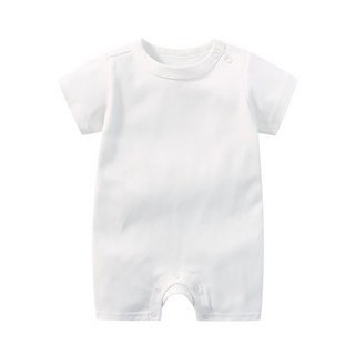 베베니즈 심플스냅 컬러 반팔 롬퍼