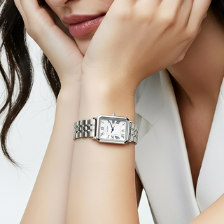 나성픽 스퀘어 메탈 손목시계