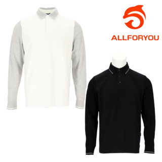 올포유 남성 긴팔 티셔츠 기모 카라 캐주얼 흡습 속건 스판 출근룩 결혼식 파크 골프 2color MTPO9161