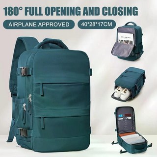 남녀공용 핸드 수하물 배낭 비즈니스 노트북 가방 대학 여행 방수 캐빈 40x30x20