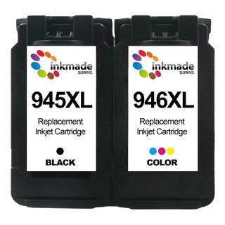 잉크메이드 PG-945XL CL-946XL 대용량 캐논 호환 잉크 세트, 1개