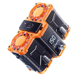 掛腰空調 可換電池, 橙色, 5.0