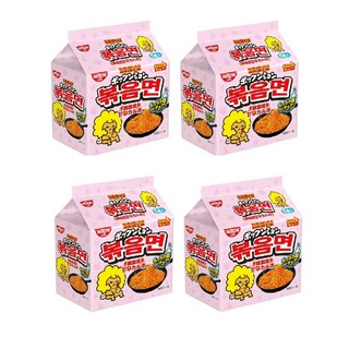 Nissin Foods Pokkun Myeon Korean Style Sweet and Spicy Carbo 닛신 볶음면 한국스타일 스위트 앤 스파이시 까르보, 20개
