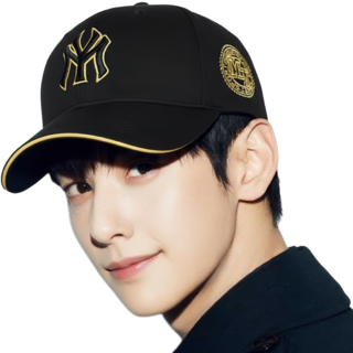 힐링센트 핏좋은 자수 볼캡 야구모자, 2개, 블랙-옐로우