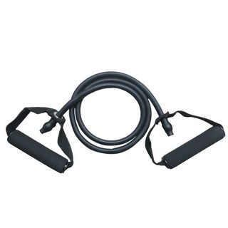 CJIT 多功能一字拉力器 瑜伽TPE乳膠拉力繩 腳蹬彈力繩 力量訓練健身用品, 黑色30磅, 1個