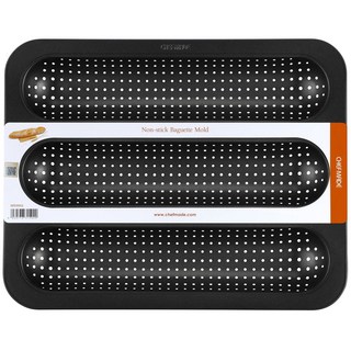 學廚 黑色不沾法國麵包烤模 法棍模 法式麵包模具 波浪型麵包烤模, 1個