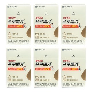 종근당 프로메가 알티지 오메가3 비타민D, 60정, 6개