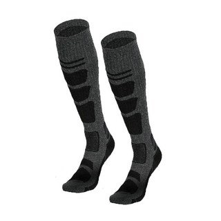 O 男女款高筒羊毛混紡滑雪襪：緩衝防滑、加厚保暖、吸濕排汗，適合登山滑雪等運動