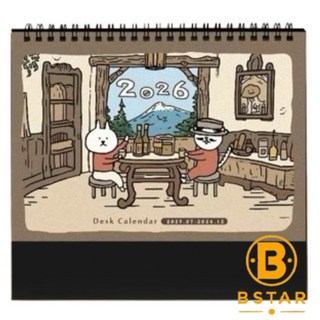 2026年 貓行李 跨年桌曆 18個月 三角桌曆 台灣製, 1個