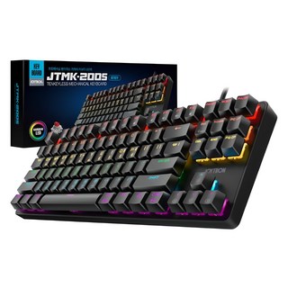 조이트론 프로페셔널 텐키리스 유선 기계식 키보드, 블랙, JTMK-200S, 적축