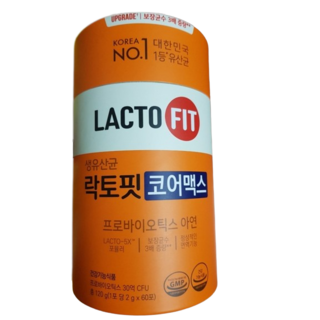 종근당건강 락토핏 코어맥스 생유산균 2g X 60포 X 9통 18개월분, 6개