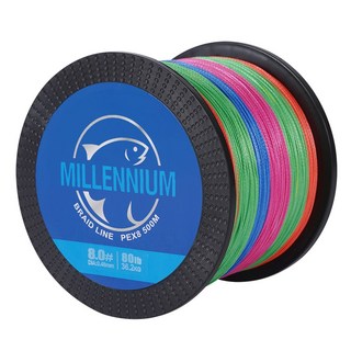 밀레니엄 PE 라인 합사줄 8합사 500M 낚시줄, 오색, 1개