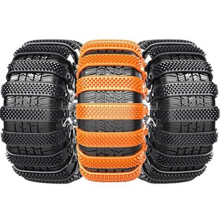 [Korella]자동차 타이어 미끄럼 방지 체인 스노우 체인 케이블 SUV 미니밴 승용차 차량용 타이어 체인 자동차 트랙식 미끄럼 방지 체인 간편설치 눈길 미끄럼방지, 1세트