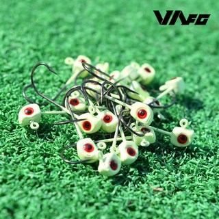 VAFG 신형 엣지 볼락 지그헤드 벌크 야광헤드/레드아이, 1개, 20개입