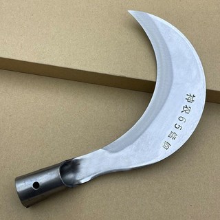 優選精品砍柴刀 特殊鋼砍樹刀 劈柴砍材刀 砍木彎刀 戶外鐮刀 手工鍛打農用柴刀, 1個, 60°以上,神農白色110-帶38厘米精品木柄