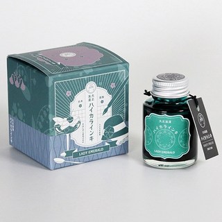【YUBU】寺西化學工業 大正浪漫 ハイカラインキ 鋼筆墨水, レディエメラルド T66