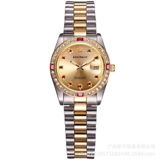 [C-2052] 남녀 커플 고급스럽고 럭셔리한 스타일 클래식한 디자인 특수 이온도금 금장 캐주얼/ 정장 3기압방수 Quartz(Japan)Watch 고급선물용박스