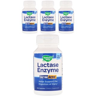 Nature's Way 然萃維 乳糖酶活性酵素膠囊, 100顆, 4罐