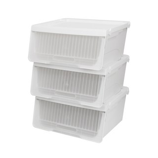 펠리컨 수납함 넓은형, 화이트, 3개