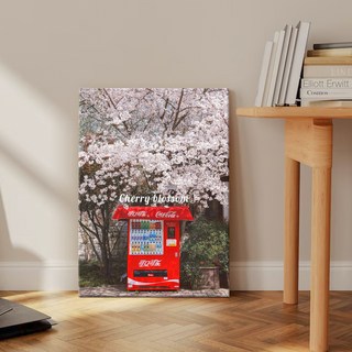 더아트컴퍼니 일본 감성 빈티지 여행 풍경 이자카야 일식당 인테리어 포스터 46종 [31번~46번], 45. 꽃자판기 A