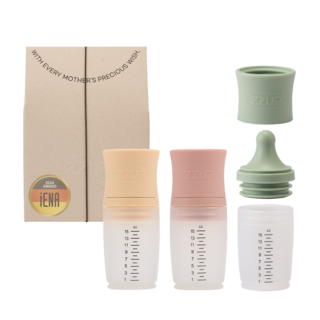 쭙 유아용 다회용 실리콘 약병, 1세트, 15cc 3종