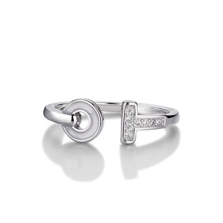 指環 戒指 指環 扳指 熱銷白貝母微鑲鋯石開口戒指女輕奢高級感小衆設計不掉色指環