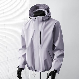 情侶款戶外單層沖鋒衣風衣外套夾克登山服