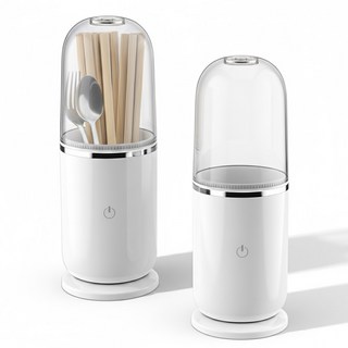 UV LED 무선 수저살균기 건조기 가정용 99.9% 살균 수저통 소독기 보관함 저온 건조 위생 주방용품 자취 필수템 식기살균기, UV LED 멀티 수저 살균기