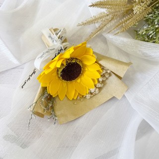 【森林海】迷你永生花束附提袋：教師節/畢業/情人節禮物首選，拍照道具, B16, 1個