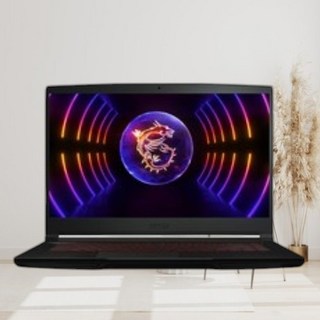 MSI 2023 GF63 씬 12VE 15.6 코어i7 인텔 12세대 지포스 RTX 4050, 블랙, 512GB, 8GB, Free DOS, MS-16R