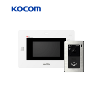 코콤 K6B VP-10A+KC-94 10인치 디지털 비디오폰 현관카메라 매립형 패키지 (화이트)