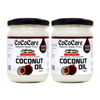 CoCoCare冷壓初榨椰子油, 2個, 500ml