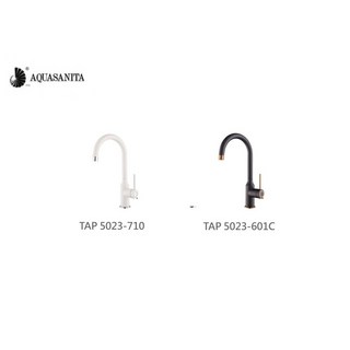 Aqua Sanita 雅菓 TAP 5023-710 白色龍頭 TAP 5023-601C 黑色龍頭 復古鄉村風 花崗岩龍頭 工業風 愛琴海廚房, 黑, 1個