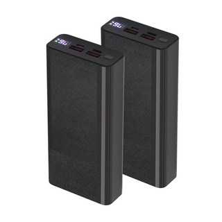 브릭스 20PD LED 고속충전 보조배터리 20000mAh, 블랙, BRX-20PD