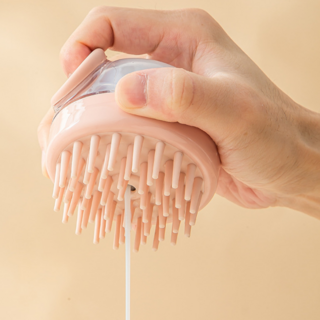 네스터몰 시원한 각질케어 리필형 샴푸 브러쉬, 1개, 핑크