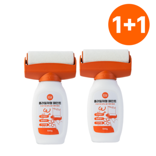 1+1 그로홈 롤러일체형 페인트, 화이트, 2개, 500ml