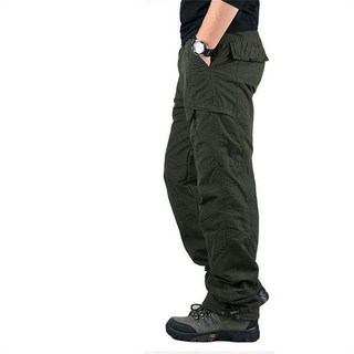 Vezri 남성 겨울용 두꺼운 야외 작업 바지 따뜻한 방풍 내구성 높은 멀티 포켓 팬츠