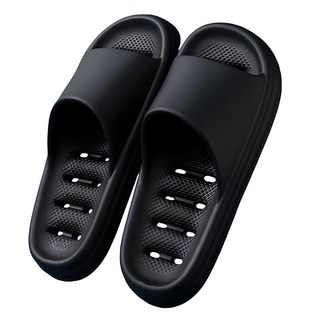 블럭마트 남성용 물빠짐 eva 욕실화, 블랙, 1개