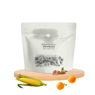 전주커피공장 갓볶은 신선한 블렌드 원두 [모먼트] 커피 고소 담백 호두 살구 옥수수, 1개, 200g, 홀빈(분쇄안함)