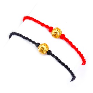 GEMYOUNG 晶漾 黃金手鍊古錢金球手繩(0.04錢 -0.05錢) 時尚百搭，增添個人魅力與自信風采