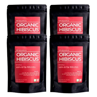 [25년 햇차] 독일 티 전문 기업이 생산관리한 무아러스 유기농 히비스커스 미세플라스틱 프리 티백, 1개, 100개입, 150g