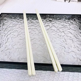 超高顏值卡通筷子勺子套裝，學生宿舍情侶餐具，便攜工作餐具, 1個, 奶油陶瓷【筷子-25cm】2雙