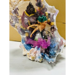 無盒 GK 約27cm 阿修羅 九刀流 索隆 踩龍 神龍 海賊王 航海王 公仔, 1個