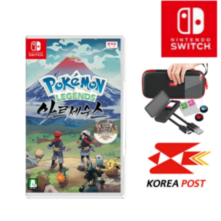 닌텐도 스위치 포켓몬스터 레전드 아르세우스 타이틀 한국어, 포켓몬스터 레전드 아르세우스+스위치 9종 악세사리